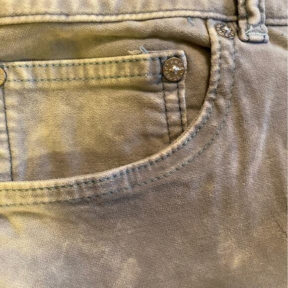 Free People We The Free Pants Women’s Size 35 Gray Velvet Curvy Foxy Lady Boot - Picture 9 of 14